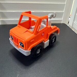 Fisher-Price Little People Orange Tow Truck Toy